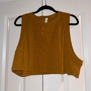 Lululemon Athletica Golden Brown Muscle Tee